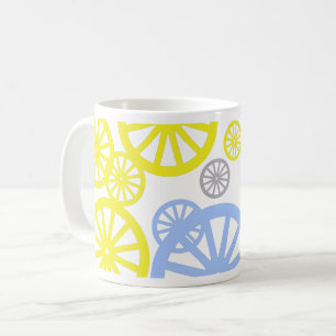 Funky Lycklig Whecle Mönster Product Kaffemugg