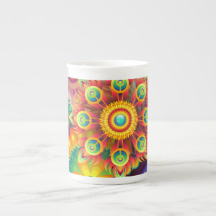 Funky Mandalas China Mugg Benporslin Mugg