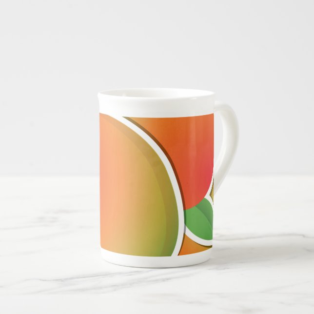 Funky mango benporslin mugg (Framsida höger)