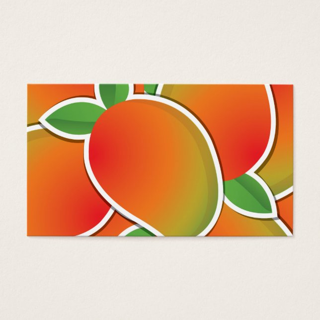 Funky mango visitkort (Framsidan)