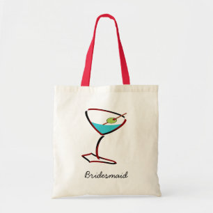 Funky martini red Bridesmaid Favors Tygkasse