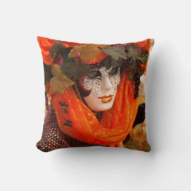 Funky Mask Carnival Dekorativ kudde (Framsida)