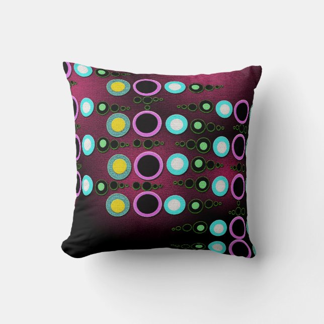 Funky Modern Dots Mönster Jumbo Cushion / Pillow Kudde (Framsida)