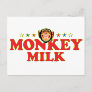 Funky Monkey Mjölk Vykort