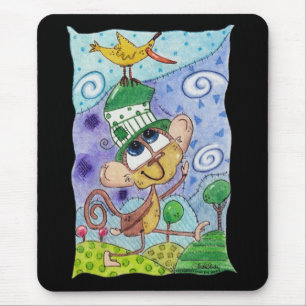 Funky Monkey och Banana Bird Musmatta