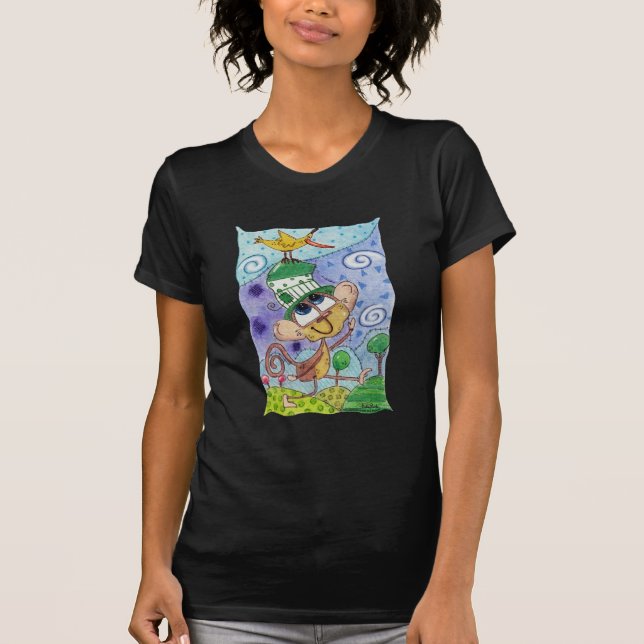 Funky Monkey och Banana Bird Tee (Framsida)