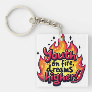 Funky motivational quote youth on fire dream highe