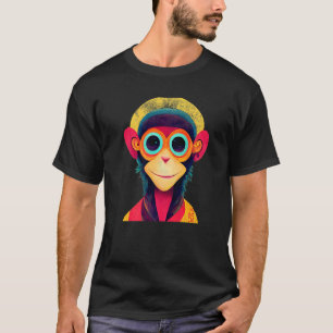 Funky Munky Hipster Monkey Premium T Shirt