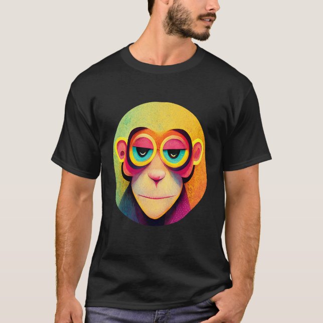 Funky Munky Space Pilot Monkey T Shirt (Framsida)