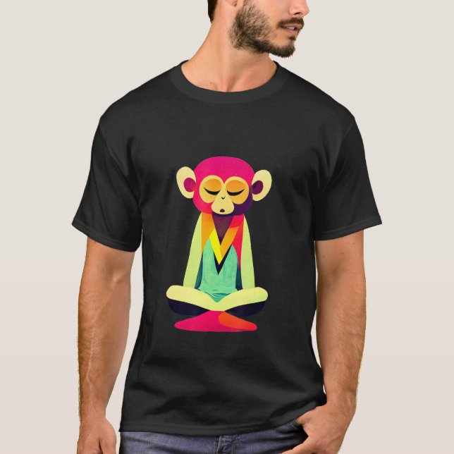 Funky Munky Sweet Sitta Monkey Design T Shirt (Framsida)