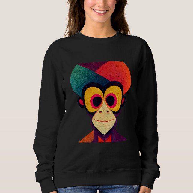 Funky Munky Turban Monkey T Shirt (Framsida)