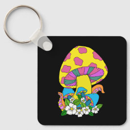 Funky Mushroom Nyckelring