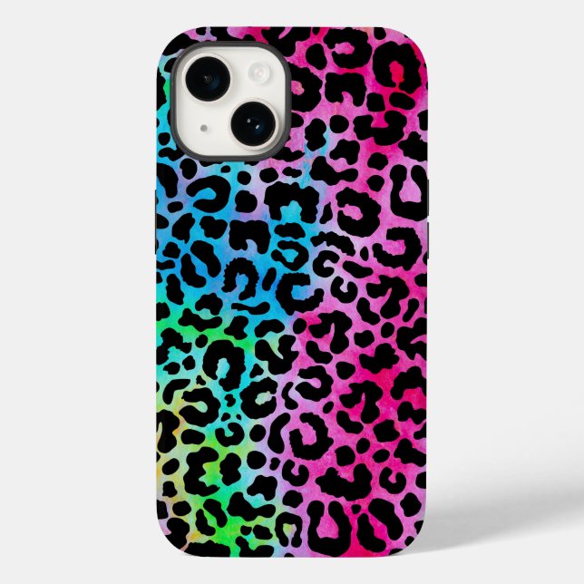 Funky Neon Colorful Leopard Print (Baksida)