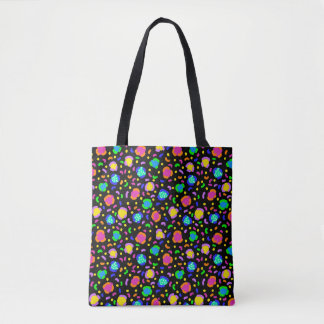 Funky Neon Leopard totebag Tygkasse