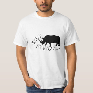 Funky och Snyggt Spara Rhinos T-Shirt Top