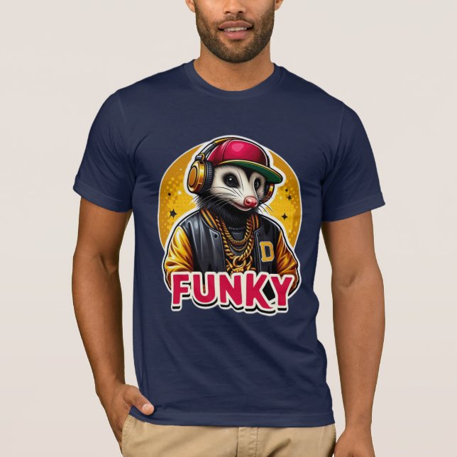 FUNKY-OPOSSUM DJ 6 T SHIRT (Framsida)