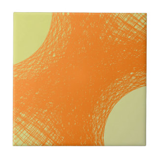 funky orange färg kakelplatta