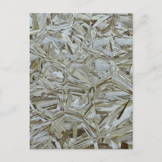 Funky OSB Struktur Construction Chipwood Vykort (Framsida)