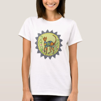 Funky Paisley, Celtic kattMandala Tee Shirt