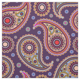 Funky Paisley Fabric Tyg