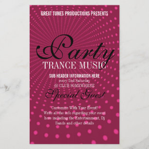 Funky Party Music Klubb Event Flyer