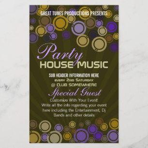 Funky Party Music Klubb Event Flyer