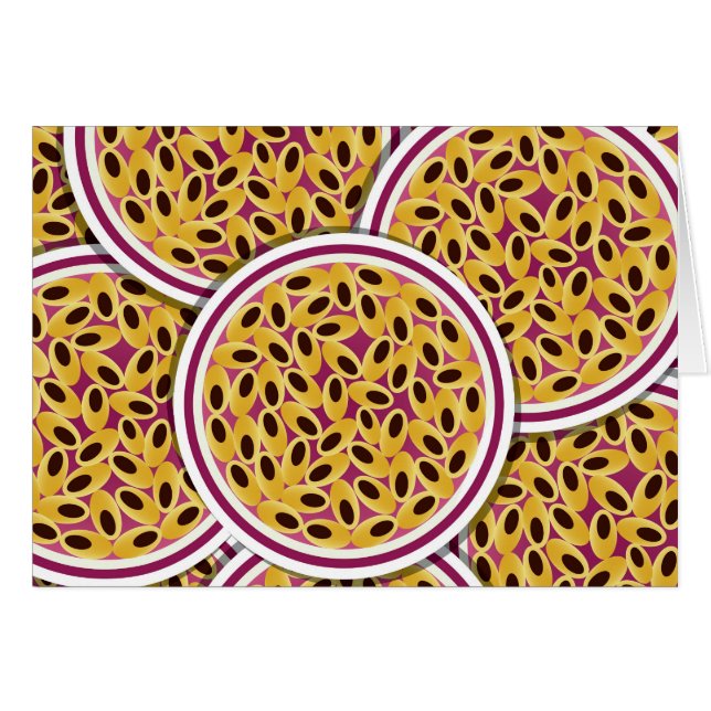 Funky passion-frukt OBS kort (Framsidan Horizontal)