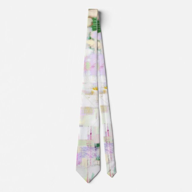 Funky Pastell Tie Abstrakt Design Fadersdagpresent Slips (Framsida)