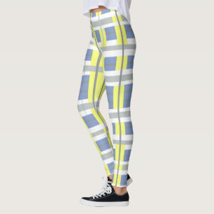 Funky Pastellfärgade Linjer Ränder Mönster Legging