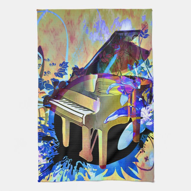 Funky Piano Kökshandduk (Vertikal)