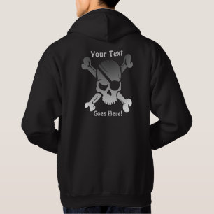 Funky Pirat med Anpassningsbar Sweatshirt Med Luva