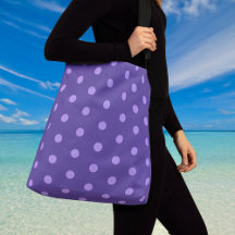 Funky Polka Dot Lila Patterned Crossbody Bag
