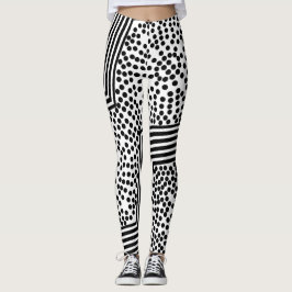 Funky Polka Dot Linjer Bold Leggings