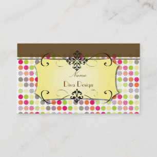 Funky Polka dots BusinessCard Visitkort