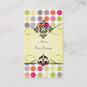 Funky Polka prickar BusinessCard Visitkort