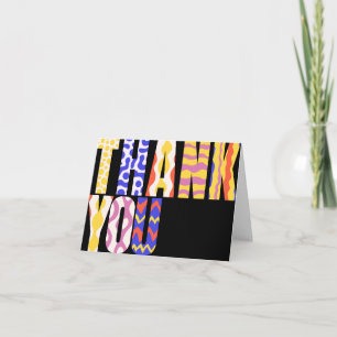 Funky Pop Fet Retro Typografi Livlig Tack Kort