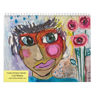 Funky Portraits Calendar by Artist Lori Rivera Kalender