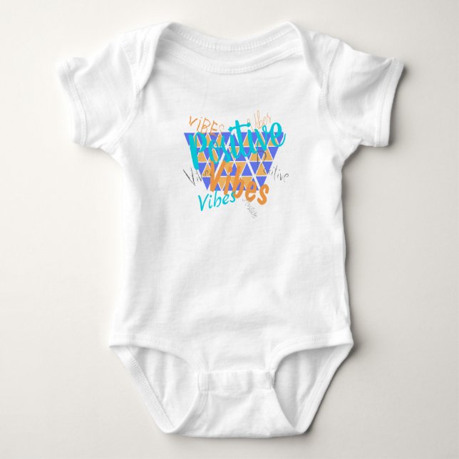 Funky Positiva Vibrationer Baby Body Tee Shirt (Framsida)