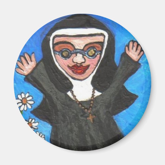 Funky Preachin'Nun - magnet (Framsidan)