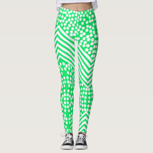 Funky prickiga randiga feta leggings