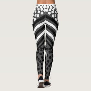 Funky prickiga randiga feta Leggings