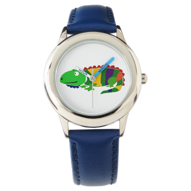 Funky Primitive Art Iguana Watch Armbandsur (Framsida)