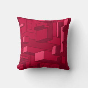 Funky Psychedelic Maroon Dekorativ kudde