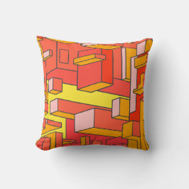Funky Psychedelic Orange Dekorativ kudde