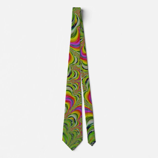 Funky Psychedelic Rand Fractal Abstrakt Slips (Framsida)