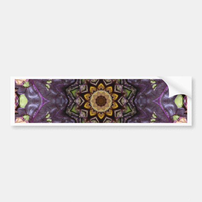 Funky psychedelic retro design bildekal (Framsidan)