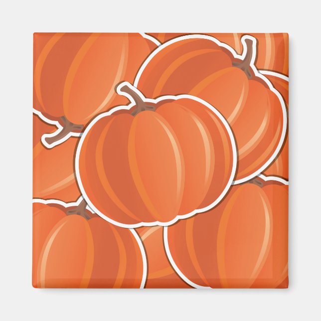 Funky pumpkin magnet (Framsidan)