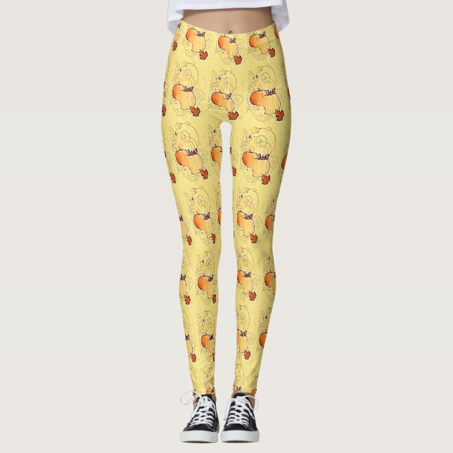 Funky Pumpkins Leggings (Framsida)
