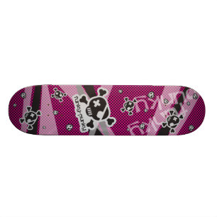Funky-Punky svart Skateboard Bräda 19,5 Cm