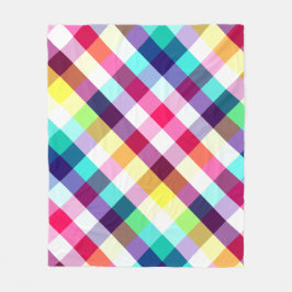 Funky Rainbow Play Mönster Medium Fleece Blanket